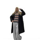 maglione girocollo riga